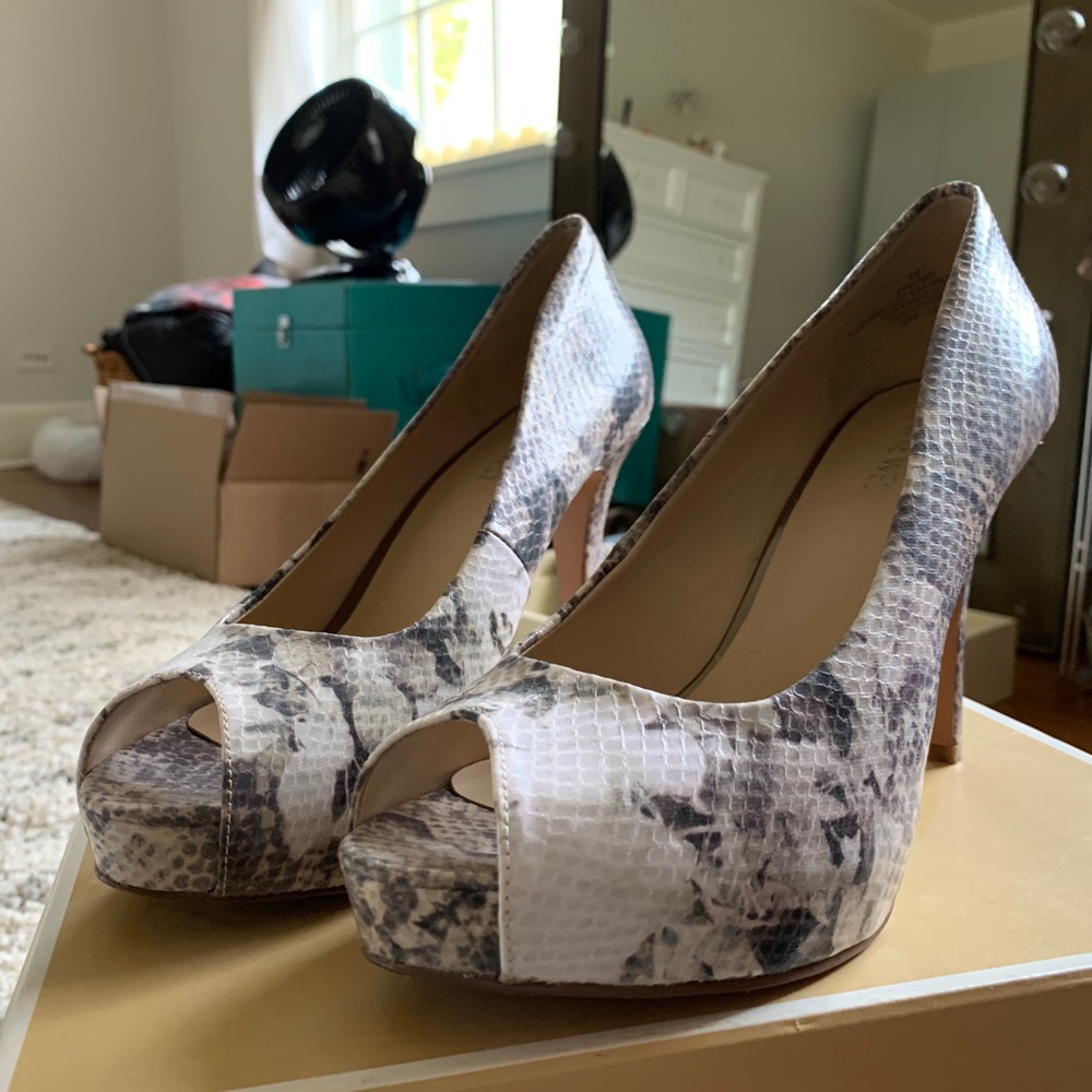 Nine West Open Toe Platform Heels